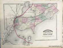 Load image into Gallery viewer, 1875 - Sheet With Three Maps: City Of Toronto / Counties Kent And Essex In The Province Ontario