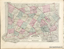 Load image into Gallery viewer, 1875 - Sheet With Three Maps: City Of Montreal And Suburbs / Counties Huron Wellington Perth