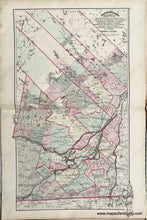 Load image into Gallery viewer, Antique-Map-Sheet-with-three-maps-of-counties-in-Ontario-1875-Walling-/-Tackabury-Canada-Civil-War-1800s-19th-century-Maps-of-Antiquity