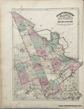 Load image into Gallery viewer, 1875 - Sheet With Three Maps Of Counties In Ontario Antique Map Genuine