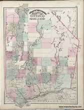 Load image into Gallery viewer, 1875 - Sheet With Three Maps: County Of Ottawa In The Province Quebec / Chicoutimi And Part