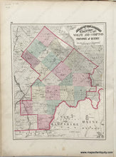 Load image into Gallery viewer, 1875 - Sheet With Three Maps: County Of Ottawa In The Province Quebec / Chicoutimi And Part