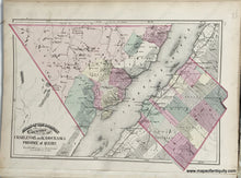 Load image into Gallery viewer, 1875 - Sheet With Three Maps: Plan Of The City Quebec From A Drawing By Paul Cousin / County Gaspe