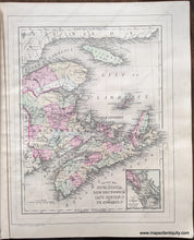 Load image into Gallery viewer, Antique-Hand-Colored-Map-County-Map-of-Nova-Scotia-New-Brunswick-Cape-Breton-Island-and-Prince-Edwards-Island;-verso:Map-of-Ontario-in-Counties-Canada--1884-Mitchell-Maps-Of-Antiquity-1800s-19th-century