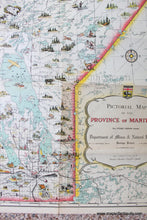 Load image into Gallery viewer, 1948 - Pictorial Map Of The Province Manitoba Antique Genuine