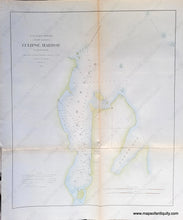 Load image into Gallery viewer, 1860 - Sketch Showing The Geology Of Coast Labrador Eclipse Harbor Antique Map Genuine Report Chart