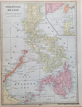 Load image into Gallery viewer, Antique-Map-Puerto-Porto-Rico-Hawaii-Philippines-1903-Cram-1900s- Maps-of-Antiquity
