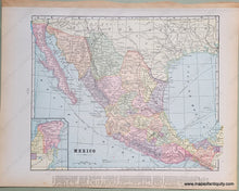 Load image into Gallery viewer, Antique-Printed-Color-Map-Official-Map-of-Cuba-verso:-Mexico-and-Central-America**********-Caribbean-&-Latin-America--1900-Cram-Maps-Of-Antiquity