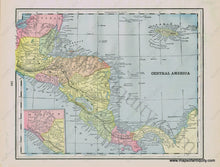Load image into Gallery viewer, Antique-Printed-Color-Map-Central-America-verso:-Cuba-and-the-Bahama-Islands-Caribbean-&-Latin-America-Central-America-Caribbean--1892-Home-Library-&-Supply-Association-Maps-Of-Antiquity