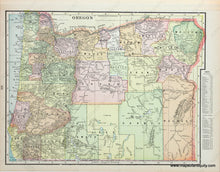 Load image into Gallery viewer, Antique-Map-Oregon-1900-Cram-1900- Maps-of-Antiquity
