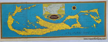 Load image into Gallery viewer, 1935 - Bermuda Islands Antique Print Genuine Printed-Color Folding Map