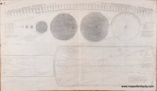 Load image into Gallery viewer, 1835 - A Plan of the Solar System Exhibiting its Relative Magnitudes and Distances. - Antique Print Map