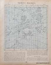 Load image into Gallery viewer, Genuine-Antique-Map-Star-Map-No-2-Midnight-December-21-Verso-Star-Map-No-3-Midnight-March-21--1903-Cram-Maps-Of-Antiquity