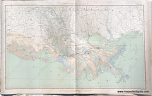 Load image into Gallery viewer, 1894 - Plate 156. General Topographical Map. Sheet Xxi. Sections Of Louisiana And Mississippi.