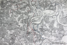 Load image into Gallery viewer, 1869 - Bermuda Hundred Antique Map Genuine Civil War Battle