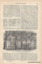 Load image into Gallery viewer, Antique-Black-and-White-Engraving-Harvard-University-Encyclopedia-Pages-Colleges-Harvard-University-Unknown-Unknown-Maps-Of-Antiquity