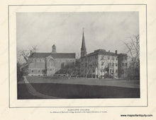 Load image into Gallery viewer, 1904 - Hand Colored And Black White Images Of Harvard University Radcliffe College Antique Print