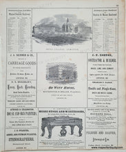 Load image into Gallery viewer, 1873 - Bates College, Lewiston - Antique Print