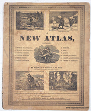 Load image into Gallery viewer, 1834 - Scale of Mountains & Scale of Rivers, verso Atlas Cover - Genuine Antique Map