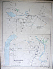 Load image into Gallery viewer, 1893 - City Of New Britain (Ct) Antique Map Genuine Hand-Colored