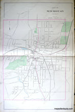 Load image into Gallery viewer, Antique-Hand-Colored-Map-City-of-New-Britain-(CT)-Connecticut--1893-D.H.-Hurd-Maps-Of-Antiquity