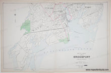 Load image into Gallery viewer, 1893 - Double-sided page: South Part of Bridgeport, verso Stratford (CT) - Antique Map