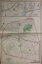 Load image into Gallery viewer, Antique-Hand-Colored-Map-City-of-Danbury-Fairfield-Saugatuck-verso-Westport-Sandy-Hook-&-Rocky-Glen-and-Ridgefield-Newtown-and-Darien-**********-Connecticut--1893-D.H.-Hurd-Maps-Of-Antiquity