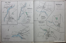 Load image into Gallery viewer, Antique-Hand-Colored-Map-Lakeville-Falls-Village-Washington-Canaan-Norfolk-Salisbury-verso-Torrington-Terryville-P.O.-Winsted.-Connecticut--1893-D.H.-Hurd-Maps-Of-Antiquity