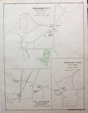 Load image into Gallery viewer, 1893 - Borough Of Willimantic Connecticut Central Village East Killingly Verso Brooklyn Windham