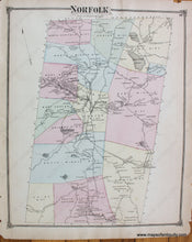 Load image into Gallery viewer, Antique-Hand-Colored-Map-Norfolk-Connecticut--United-States-Connecticut-1874-Beers-Maps-Of-Antiquity