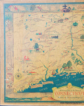 Load image into Gallery viewer, Genuine-Antique-Map-Historical-Map-of-the-State-of-Connecticut-1930s-Des-Rosiers-Historical-Map-Bureau-Maps-Of-Antiquity