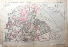 Load image into Gallery viewer, Genuine-Antique-Map-Part-of-City-of-Stamford-Fairfield-County-Connecticut-Plate-15-1938-Franklin-Survey-Company-Maps-Of-Antiquity