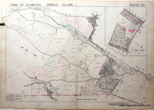 Load image into Gallery viewer, Genuine-Antique-Map-Part-of-Town-of-Stamford-Fairfield-County-Connecticut-Plate-20-1938-Franklin-Survey-Company-Maps-Of-Antiquity