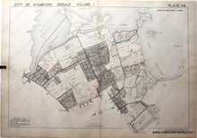 Load image into Gallery viewer, Genuine-Antique-Map-Part-of-Town-of-Stamford-Fairfield-County-Connecticut-Plate-26-1938-Franklin-Survey-Company-Maps-Of-Antiquity