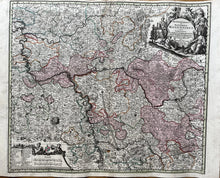 Load image into Gallery viewer, Genuine-Antique-Hand-colored-Map-France-Archiepiscopatus-et-Eletoratus-Moguntinus-ut-et-Comitatus-Uterq-Catimelibocens-Wetheimensis-Erpacens-Aliaeq-inferraet-et-confines-Regiones-accuratissime-delineatae---Seutter-Maps-Of-Antiquity