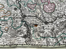 Load image into Gallery viewer, Genuine-Antique-Hand-colored-Map-France-Archiepiscopatus-et-Eletoratus-Moguntinus-ut-et-Comitatus-Uterq-Catimelibocens-Wetheimensis-Erpacens-Aliaeq-inferraet-et-confines-Regiones-accuratissime-delineatae---Seutter-Maps-Of-Antiquity