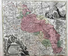 Load image into Gallery viewer, Genuine-Antique-Hand-colored-Map-Poland-Silesia-Ducatus-tam-Superior-quam-Inferior-juxta-sous-XVII-minores-Principatus-et-VI-Libera-Dominia-Disterminay-Nova-Map---Seutter-Maps-Of-Antiquity