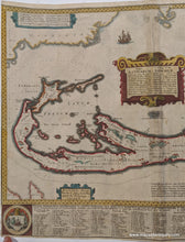 Load image into Gallery viewer, 1631 - Mappa Aestivarum A Mapp Of The Sommer Bermuda Antique Map Genuine Hand-Colored