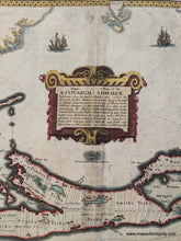 Load image into Gallery viewer, 1631 - Mappa Aestivarum A Mapp Of The Sommer Bermuda Antique Map Genuine Hand-Colored