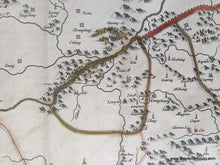 Load image into Gallery viewer, Antique-Hand-Colored-Map-Xensi-Imperii-Sinarum-Provincia-Tertia-Asia-China-Great-Wall-1655-Blaeu-Maps-Of-Antiquity-1600s-17th-century