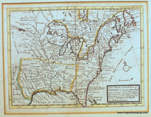 Load image into Gallery viewer, Genuine-Antique-Map-A-New-Map-of-ye-North-Parts-of-America-claimed-by-France-under-ye-Names-of-Louisiana-Mississippi-Canada-&-New-France.-With-the-Adjoining-Territories-of-England-&-Spain.-By-H.-Moll-Geographer-1735-Moll-Maps-Of-Antiquity
