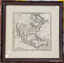 Load image into Gallery viewer, Genuine-Antique-Map-Framed-Amerique-Septentrionale-North-America-1760s-Vaugondy-Maps-Of-Antiquity