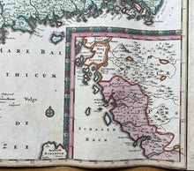 Load image into Gallery viewer, Genuine-Antique-Hand-colored-Map-Descriptio-Nova-et-Accurata-Scaniae-Blekingiae-et-Hallandiae---Blekinge-Sweden--Seutter-Maps-Of-Antiquity