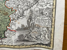 Load image into Gallery viewer, Genuine-Antique-Hand-colored-Map-Netherlands-Belgium-Seutter-Maps-Of-Antiquity