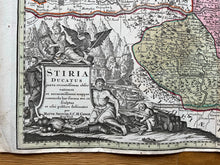 Load image into Gallery viewer, Genuine-Antique-Hand-colored-Map-Stiria-Ducatus-juxta-recentissimas-observationes---Austria---Maps-Of-Antiquity