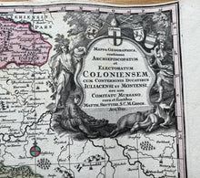 Load image into Gallery viewer, Genuine-Antique-Hand-colored-Map-Germany-Coloniensem-cum-conterminis-Ducatibus-Juliacensi-et-Montensi-nec-non-Comitatus-Mursano--Seutter-Maps-Of-Antiquity