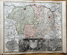 Load image into Gallery viewer, Genuine-Antique-Hand-colored-Map-Italy-Status-Parmensis--Homann-heirs-Maps-Of-Antiquity