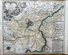 Load image into Gallery viewer, Genuine-Antique-Hand-colored-Map-Ducatus-Mantuani-Mantua-Italy--Baumeister-Seutter-Maps-Of-Antiquity