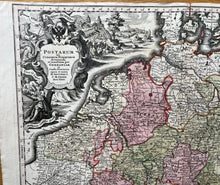 Load image into Gallery viewer, Genuine-Antique-Hand-colored-Map-Postarum-seu-Cursorum-Publicorum-et-Consin-Provincias----Germany-and-neighbors--Seutter-Maps-Of-Antiquity