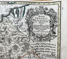 Load image into Gallery viewer, Genuine-Antique-Hand-colored-Map-Moscow-Russia-Mappae-Imperii-Moscovitici--de-LIsle-Seutter-Maps-Of-Antiquity